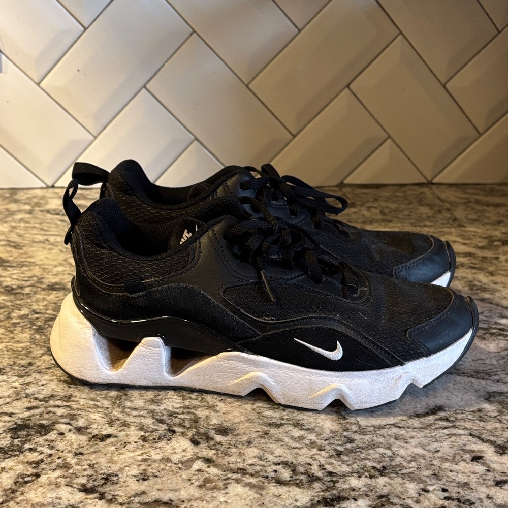 Black and White Nike sneakers